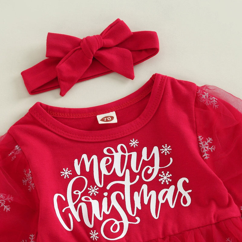 Vestido Infantil "Feliz Natal"