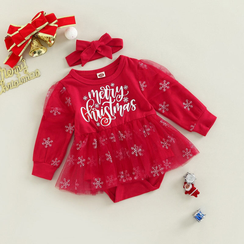 Vestido Infantil "Feliz Natal"