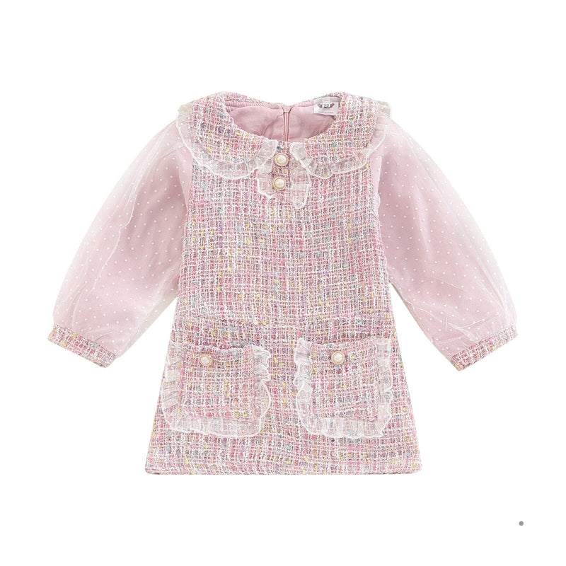 Vestido Infantil Golinha e Pérolas