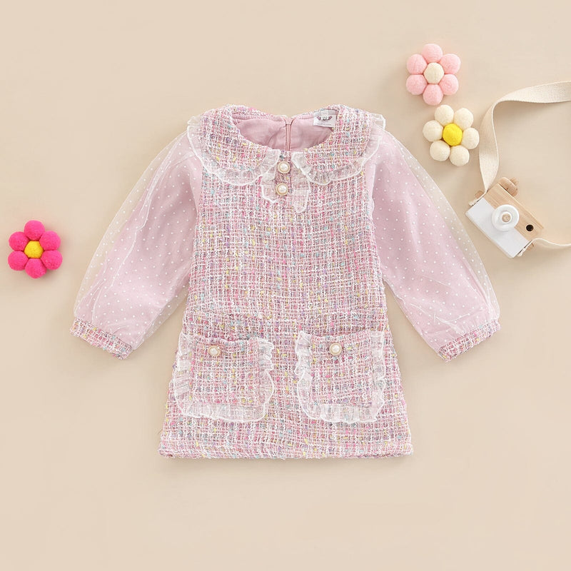 Vestido Infantil Golinha e Pérolas