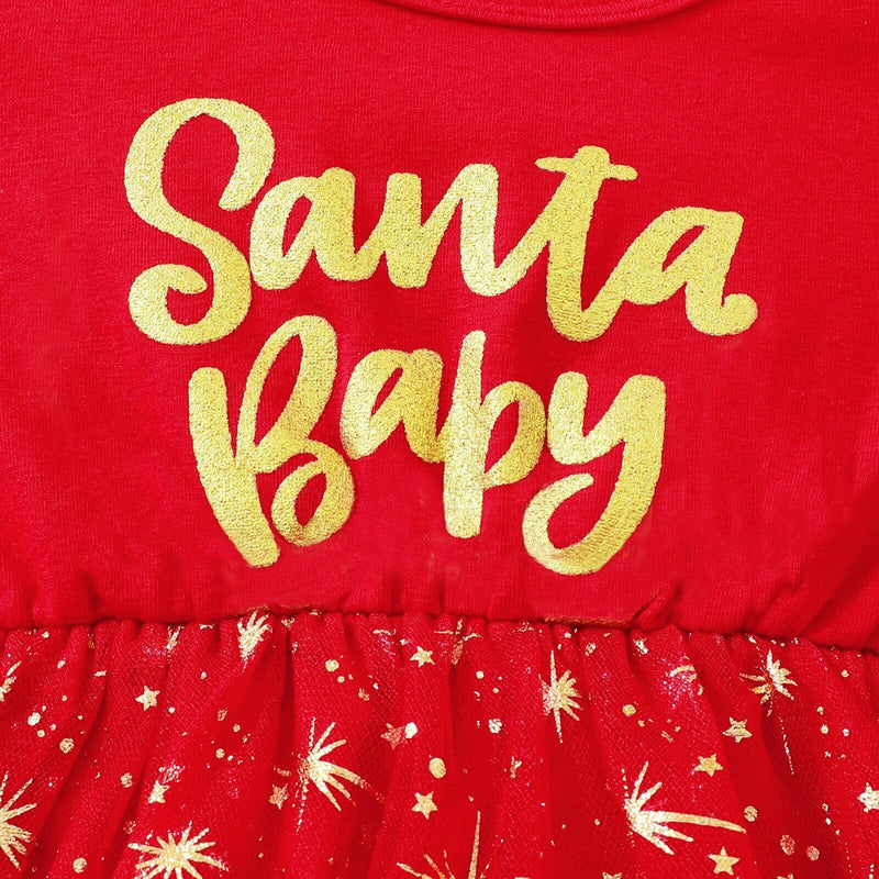 Vestido Infantil Mamãe Noel