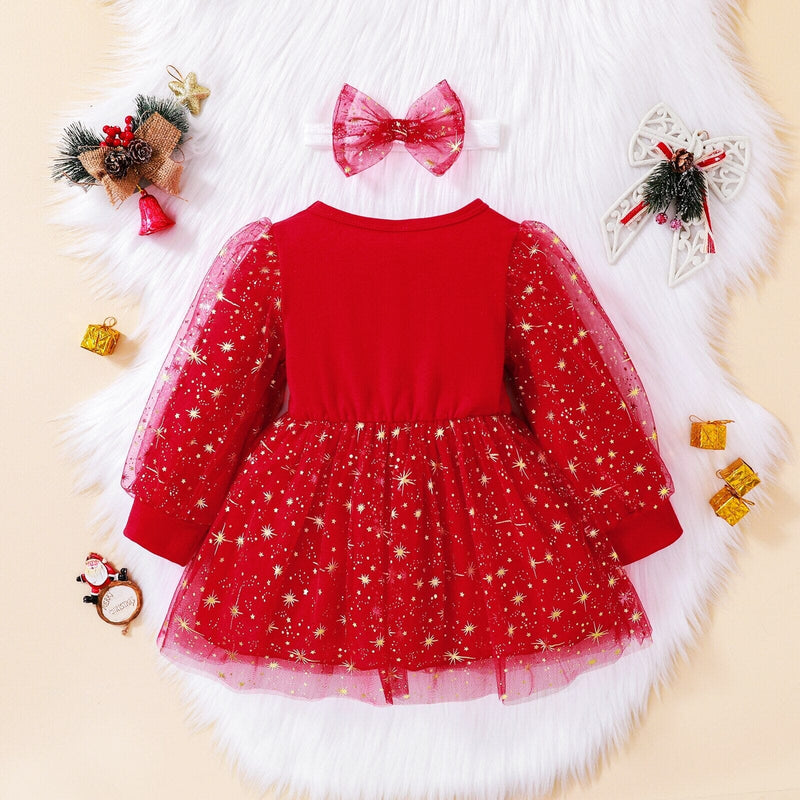 Vestido Infantil Mamãe Noel