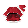 Vestido Infantil Mamãe Noel + Gorro