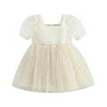 Vestido Infantil Manguinha Bufante Tule