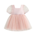 Vestido Infantil Manguinha Bufante Tule