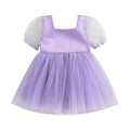 Vestido Infantil Manguinha Bufante Tule