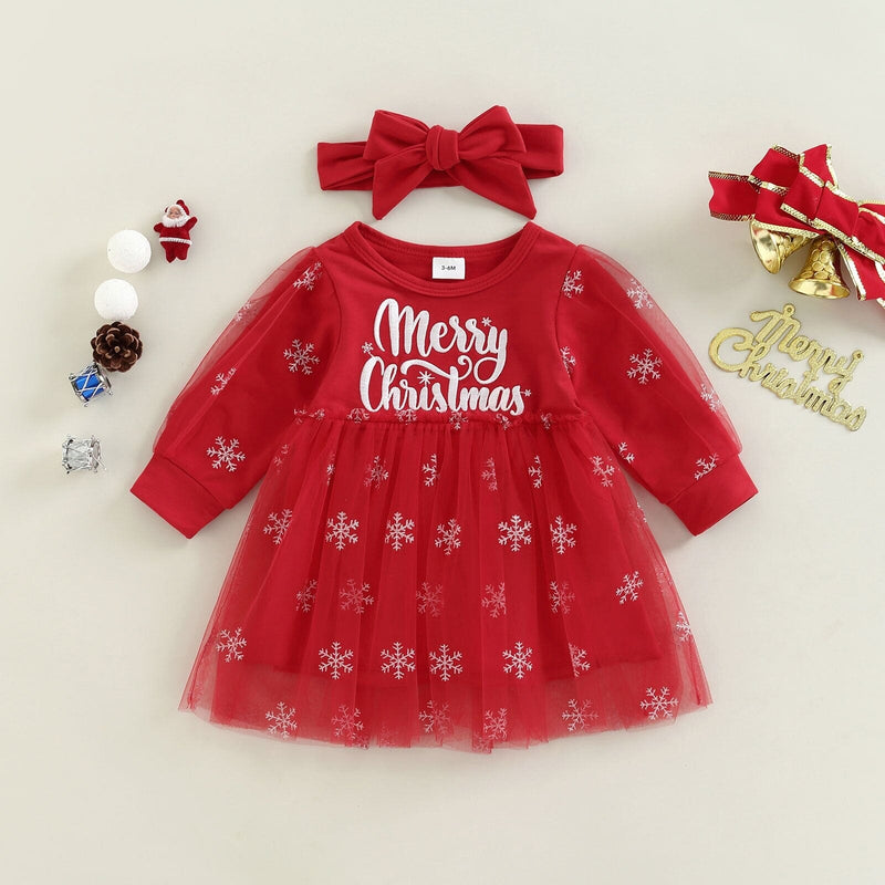 Vestido Infantil Merry Christmas