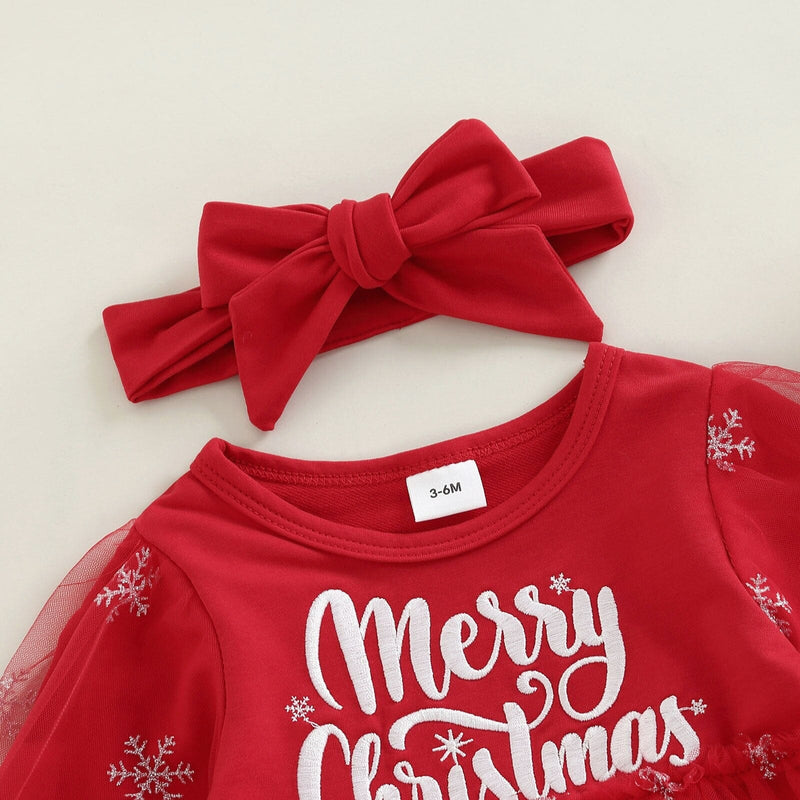 Vestido Infantil Merry Christmas