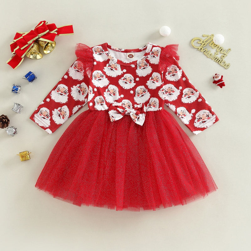 Vestido Infantil Natal Alegre