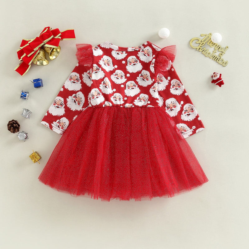 Vestido Infantil Natal Alegre