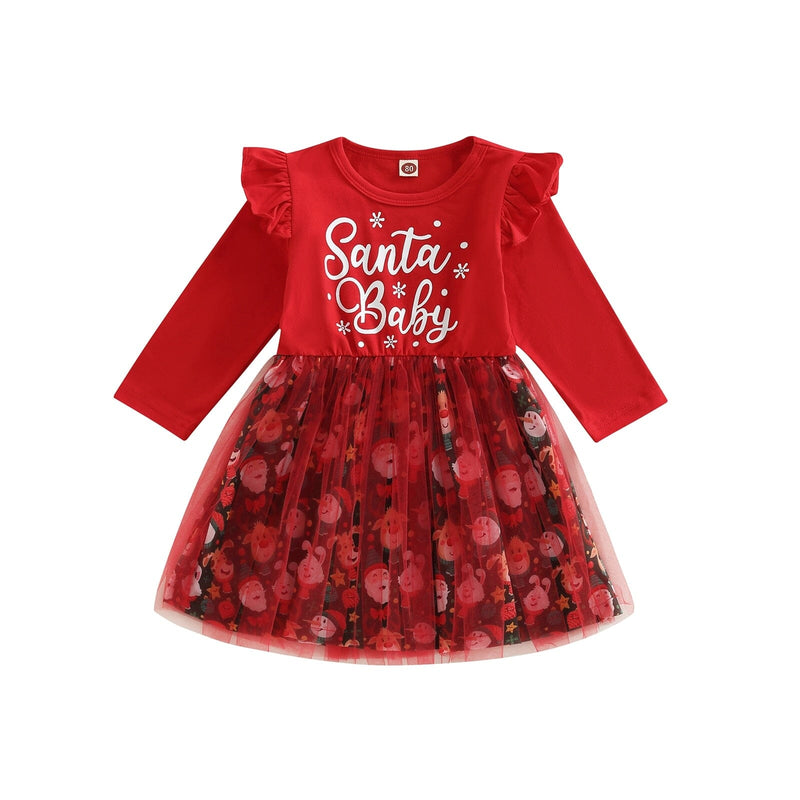 Vestido Infantil Natal Alegre