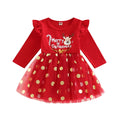 Vestido Infantil Natal Alegre