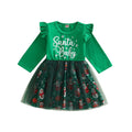 Vestido Infantil Natal Alegre