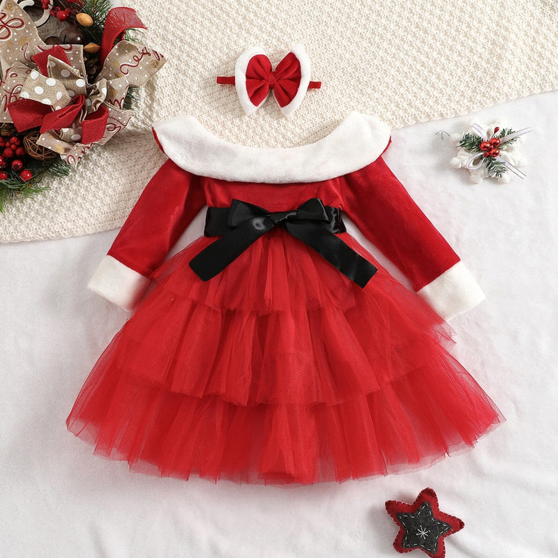 Vestido Infantil Natal Chique