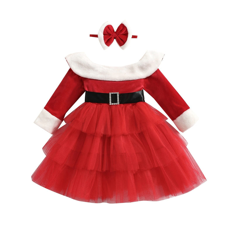 Vestido Infantil Natal Chique