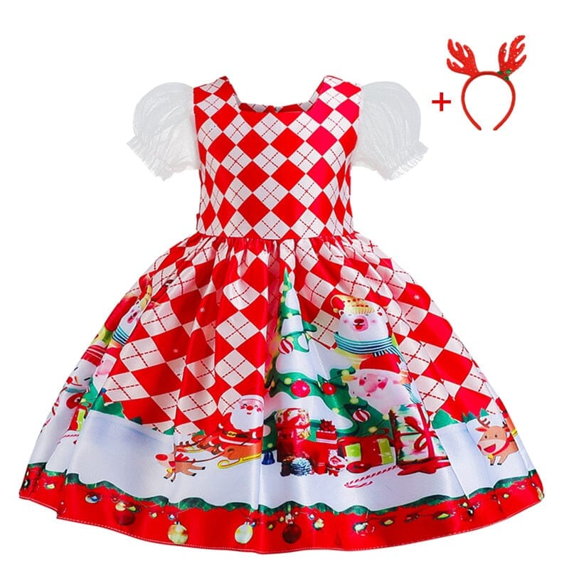 Vestido Infantil Natal Divertido