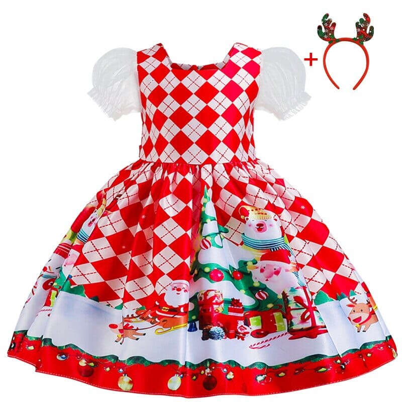 Vestido Infantil Natal Divertido