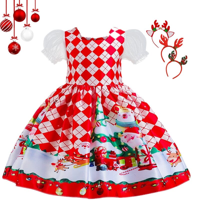 Vestido Infantil Natal Divertido