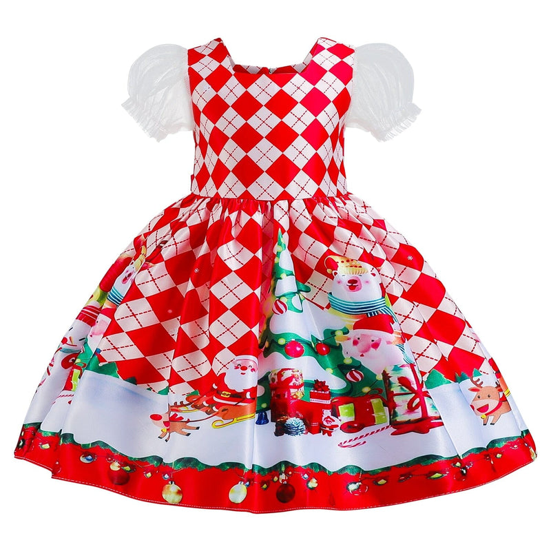 Vestido Infantil Natal Divertido