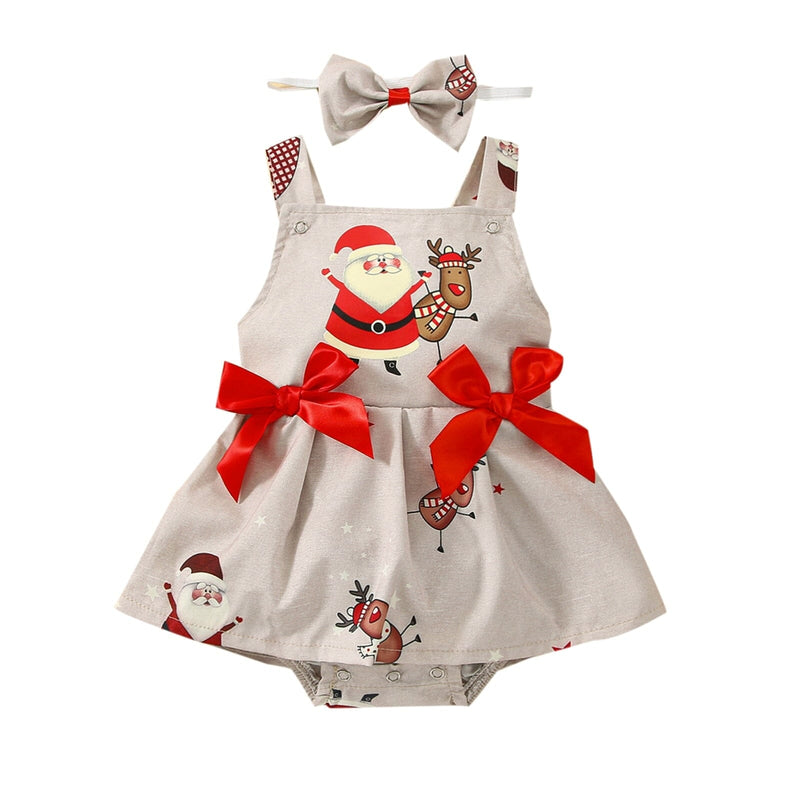 Vestido Infantil Noelzinho + Faixa