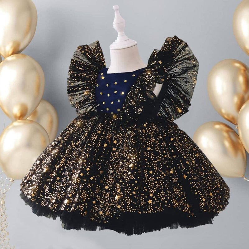 Vestido Infantil Princesa Estrelinhas