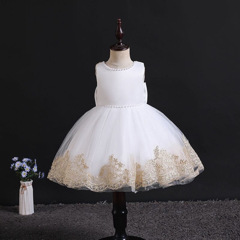 Vestido Infantil Princesinha Laço Rendado