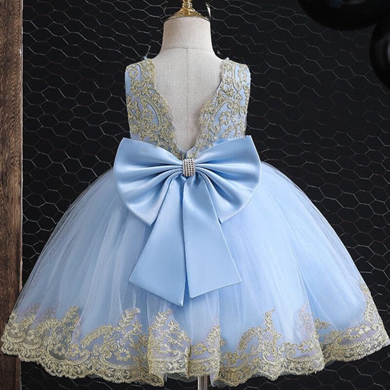 Vestido Infantil Princesinha Laço Rendado