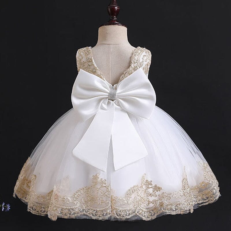 Vestido Infantil Princesinha Laço Rendado