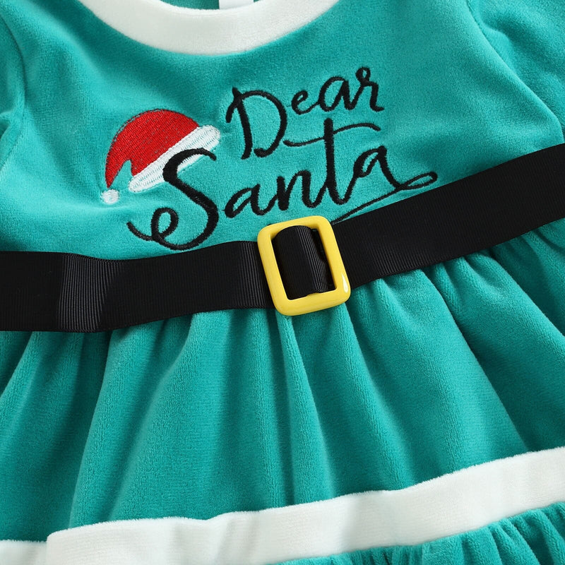 Vestido Infantil "Querido Papai Noel" + Gorro