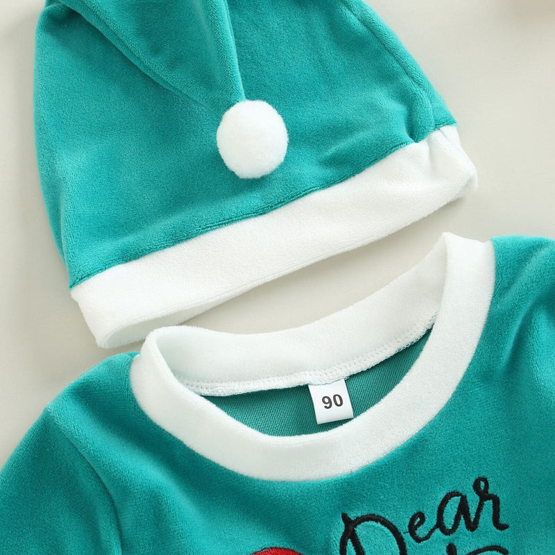 Vestido Infantil "Querido Papai Noel" + Gorro