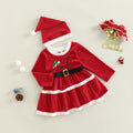 Vestido Infantil "Querido Papai Noel" + Gorro