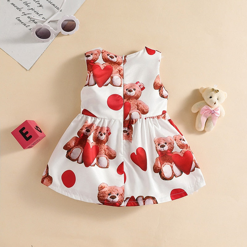 Vestido Infantil Simples Ursinho