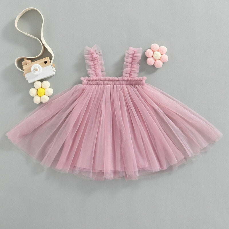 Vestido Infantil Tule Alcinha