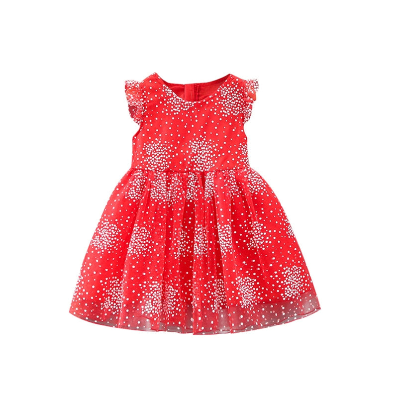 Vestido Infantil Tule Asa de Borboleta