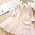 Vestido Infantil Tule + Bolsinha