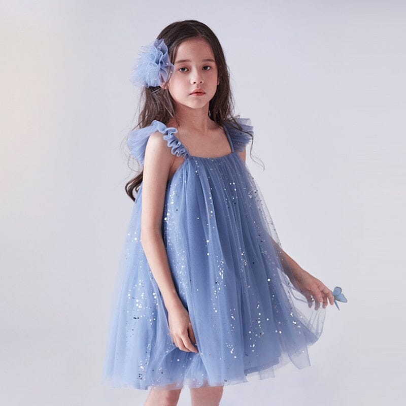 Vestido Infantil Tule Brilhinhos