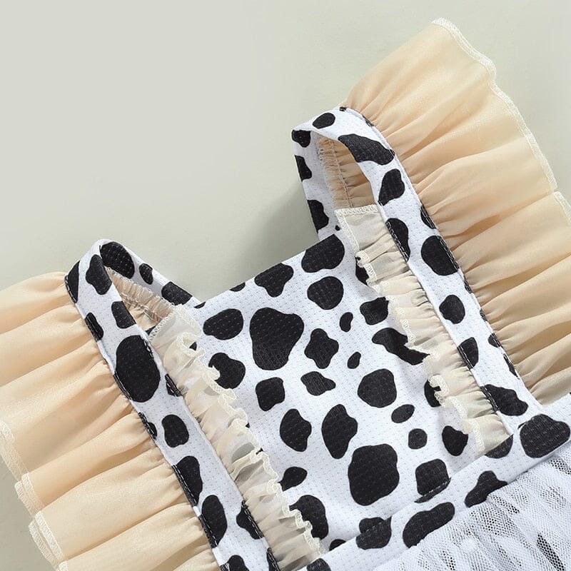 Vestido Infantil Tule Cow