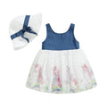 Vestido Infantil Tule e Unicórnio + Faixa