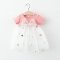 Vestido Infantil Tule Estrelas