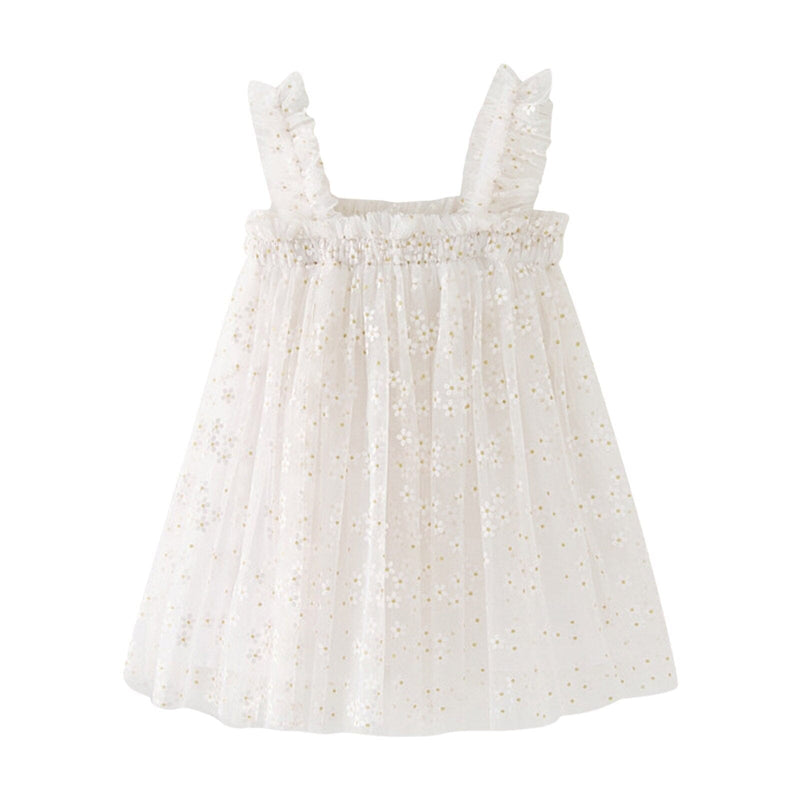 Vestido Infantil Tule Florezinhas