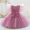 Vestido Infantil Tule Lantejoulas